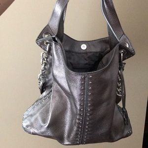 Metallic Michael Kors leather bag